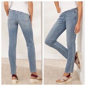 Soft Surroundings Ultimate Denim Relaxed Straight Blue Jeans Size 20W